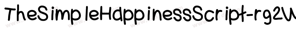 TheSimpleHappinessScript-rg2Wp字体转换