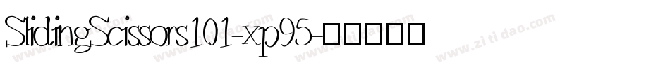 SlidingScissors101-xp95字体转换