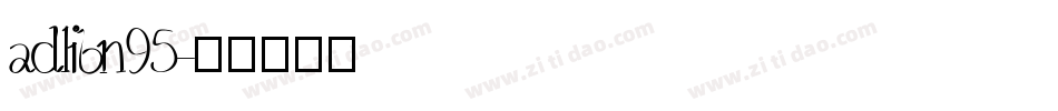 adlibn95字体转换