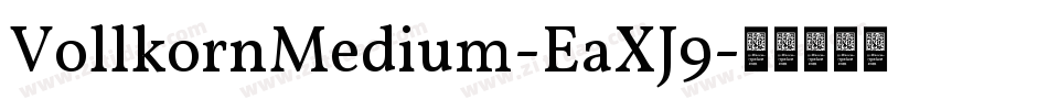 VollkornMedium-EaXJ9字体转换