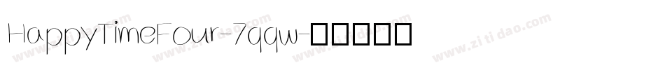 HappyTimeFour-7qqw字体转换