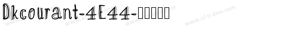Dkcourant-4E44字体转换