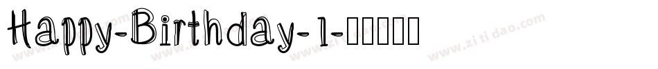 Happy-Birthday-1字体转换