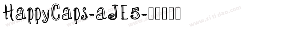 HappyCaps-aJE5字体转换