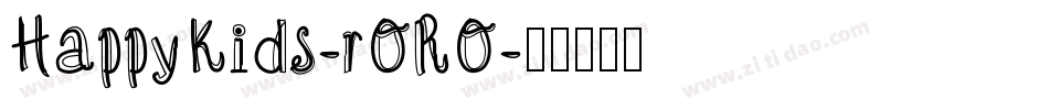 HappyKids-rORO字体转换