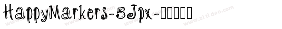 HappyMarkers-5Jpx字体转换