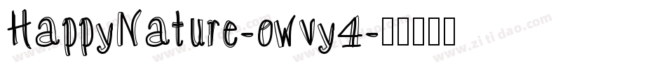 HappyNature-owvy4字体转换