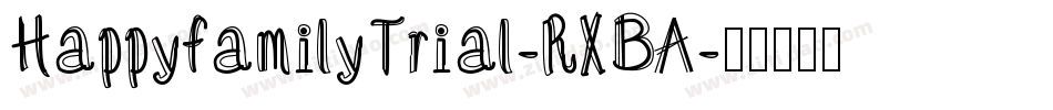 HappyfamilyTrial-RXBA字体转换