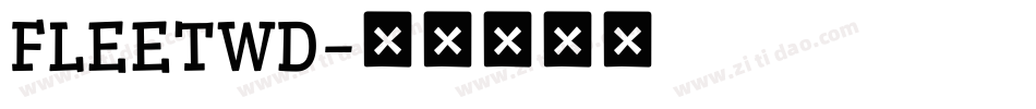 FLEETWD字体转换