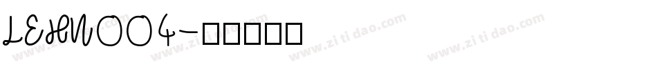 LEHN004字体转换