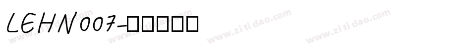 LEHN007字体转换