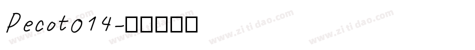 Pecot014字体转换