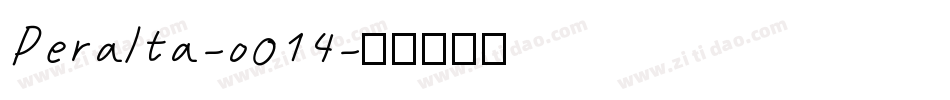 Peralta-o014字体转换