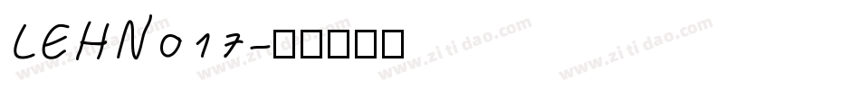 LEHN017字体转换