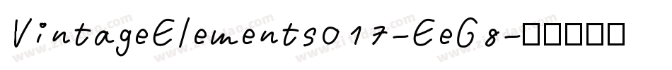 VintageElements017-EeG8字体转换