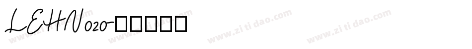 LEHN020字体转换