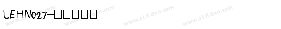 LEHN027字体转换