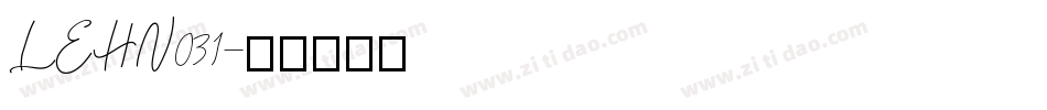 LEHN031字体转换