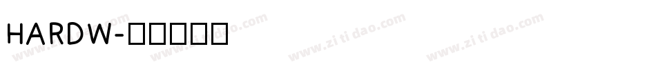 HARDW字体转换