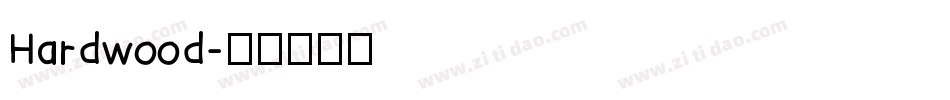 Hardwood字体转换