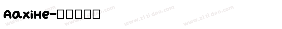 AaXiHe字体转换