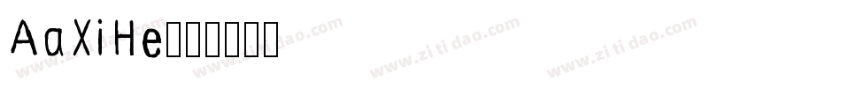 AaXiHe字体转换