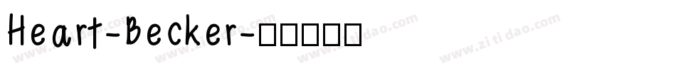 Heart-Becker字体转换
