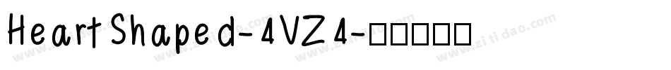 HeartShaped-4VZ4字体转换