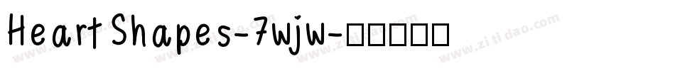 HeartShapes-7wjw字体转换