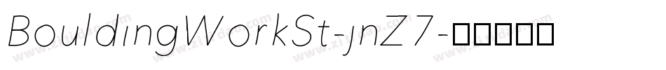 BouldingWorkSt-jnZ7字体转换