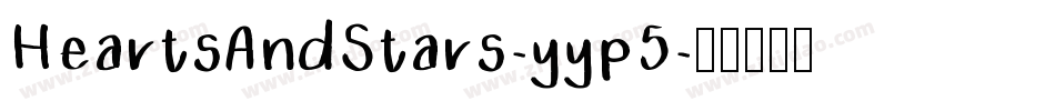 HeartsAndStars-yyp5字体转换