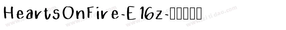 HeartsOnFire-E16z字体转换
