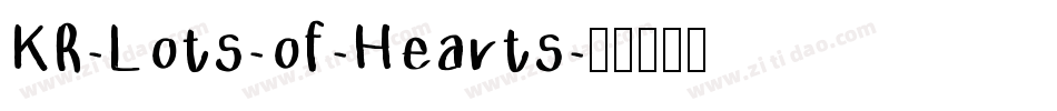 KR-Lots-of-Hearts字体转换