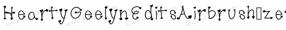 HeartyGeelynEditsAirbrush-ze23字体转换
