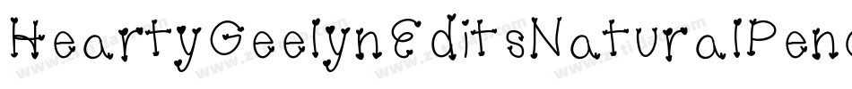 HeartyGeelynEditsNaturalPencil-n5wg字体转换