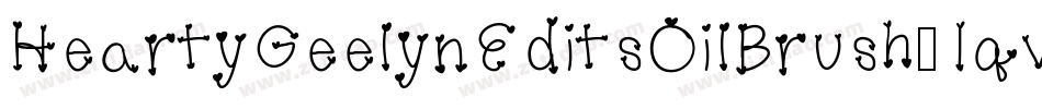 HeartyGeelynEditsOilBrush-1qv2字体转换