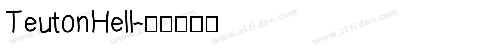 TeutonHell字体转换