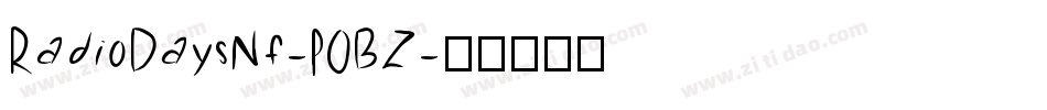 RadioDaysNf-POBZ字体转换