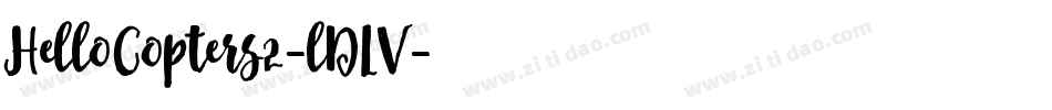 HelloCopters2-lDLV字体转换