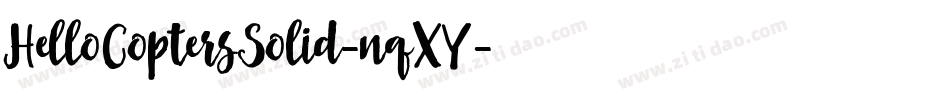 HelloCoptersSolid-nqXY字体转换