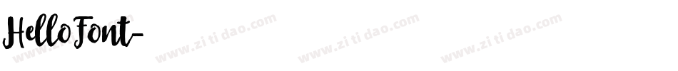 HelloFont字体转换