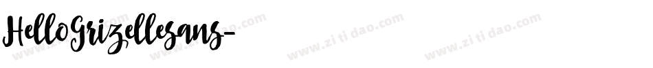 HelloGrizellesans字体转换