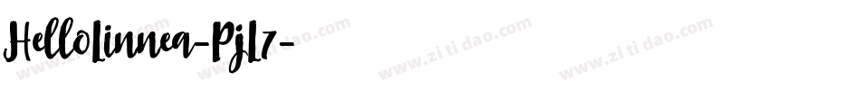 HelloLinnea-PjL7字体转换