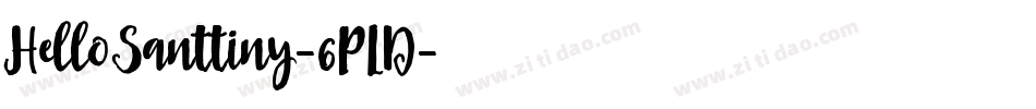 HelloSanttiny-6PLD字体转换