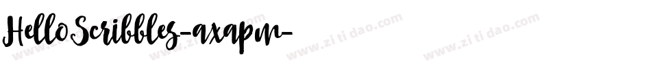 HelloScribbles-axapm字体转换