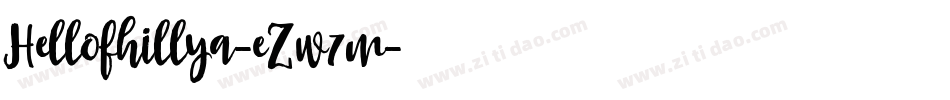 Hellofhillya-eZw7m字体转换