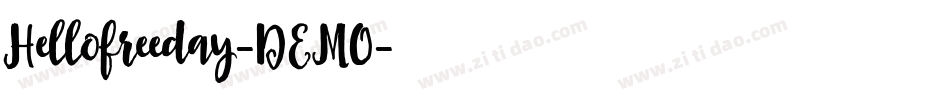 Hellofreeday-DEMO字体转换