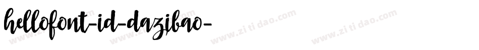 hellofont-id-dazibao字体转换