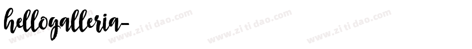 hellogalleria字体转换