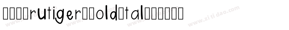 SALFrutiger-BoldItal字体转换